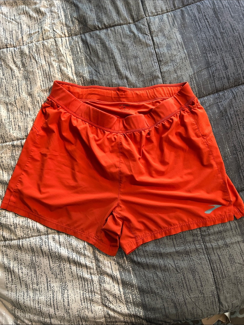 Brooks Men’s Orange Performance Running Shorts
